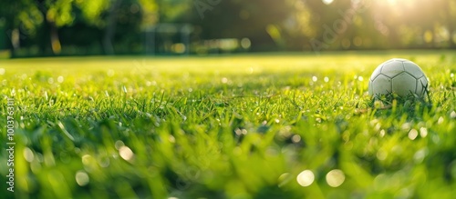 Soccer Ball on Green Grass