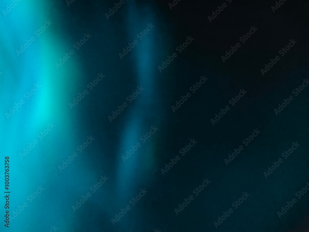 Fototapeta premium Blue bokeh light effect against a dark background. The speed of light creates beautiful compositions.