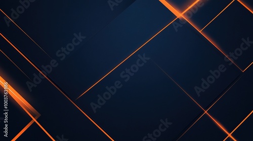 Abstract Dark Background with Orange Lines