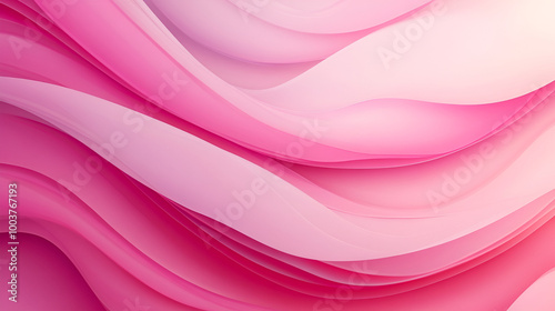 pink and purple waves form a captivating abstract background reminiscent of calligraphic abstractions. the vibrant colors,  transparent shapes in hot pink and white colors photo