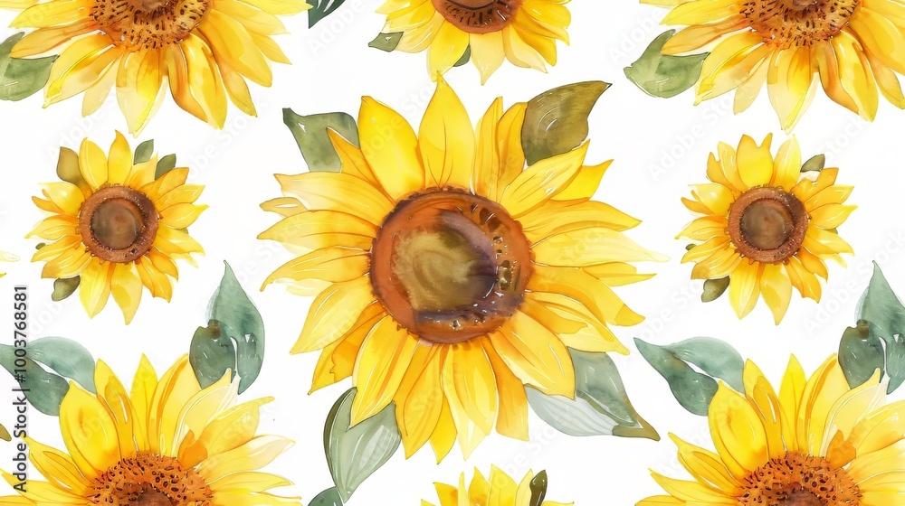 Sunflowers on white background Sunflowers on white background