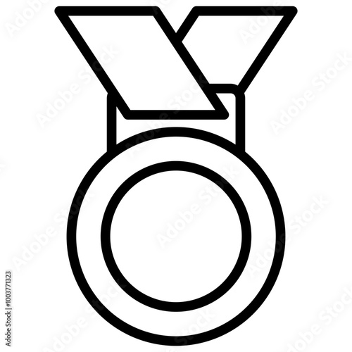 Medal Vector Line Icon