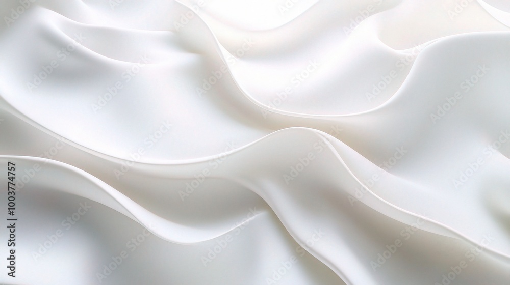 Fototapeta premium Elegant White Satin Fabric Texture