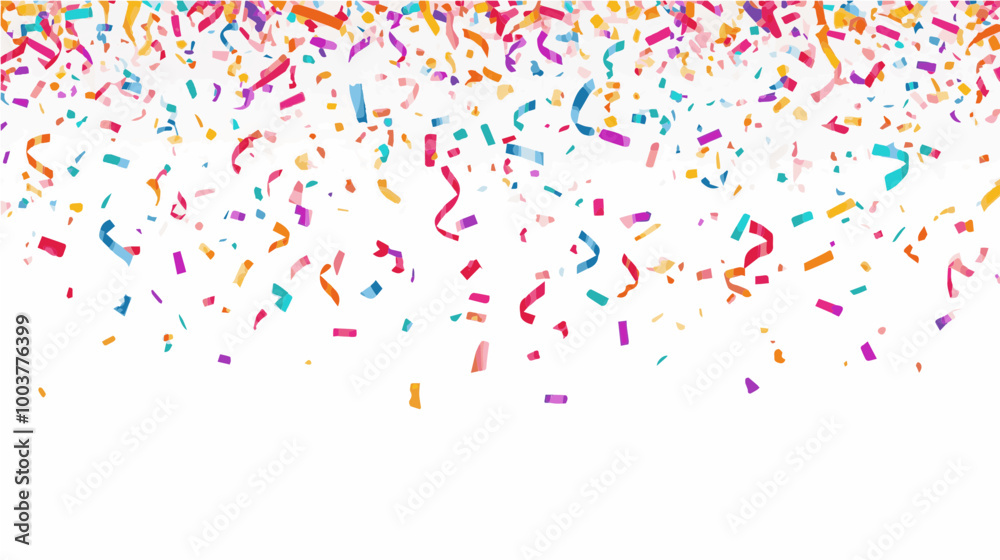 Festive confetti falling across a white background, perfect for party, celebration, or event designs. Vibrant colors for fun and festive projects. Festive confetti falling across a white background, perfect for party, celebration, or event designs. Vibrant colors for fun and festive projects.