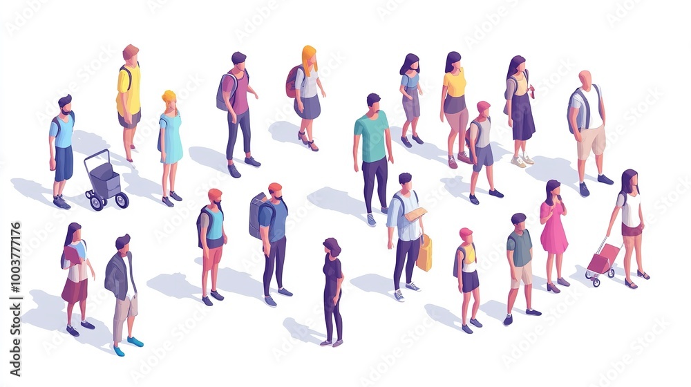Isometric large set of businessmen and businesswoman 3D man character set Isometric large set of businessmen and businesswoman 3D man character set