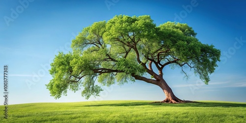Large green leafed tree with a cracked broken limb resting on the ground