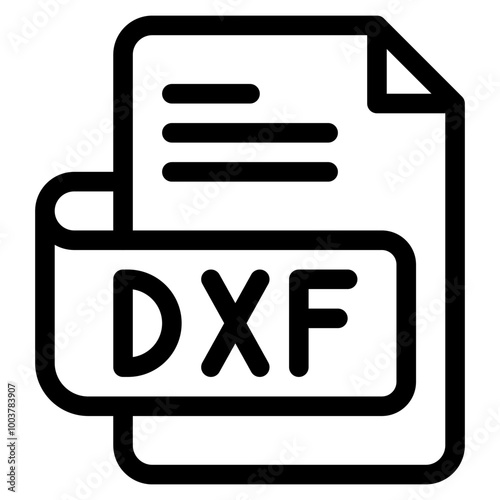 Vector Icon dxf, file type, file format, file extension, document