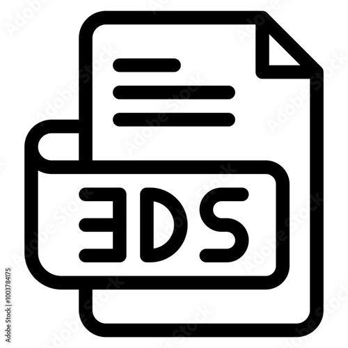 Vector Icon 3ds, file type, file format, file extension, document