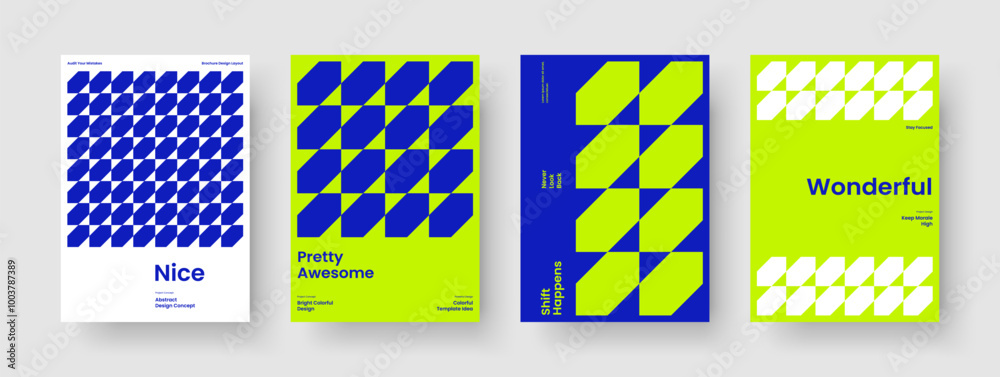 Creative Report Design. Abstract Flyer Template. Geometric Business Presentation Layout. Background. Book Cover. Banner. Poster. Brochure. Leaflet. Catalog. Portfolio. Advertising. Newsletter