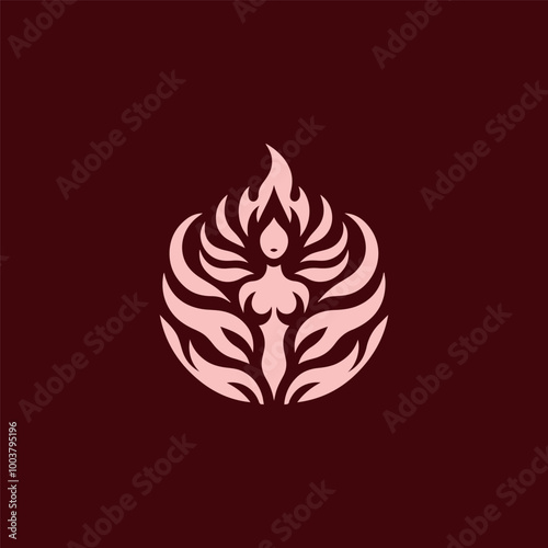 Fire goddess logo