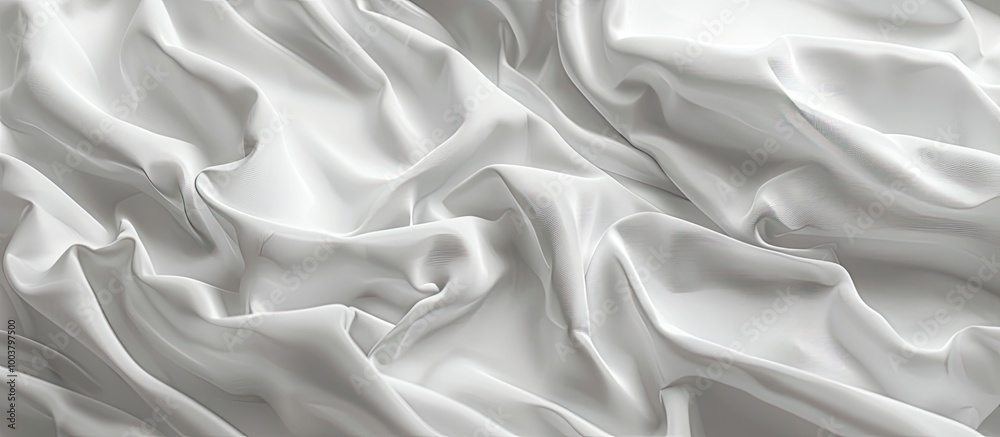 Obraz premium Soft focus white fabric texture providing copy space image