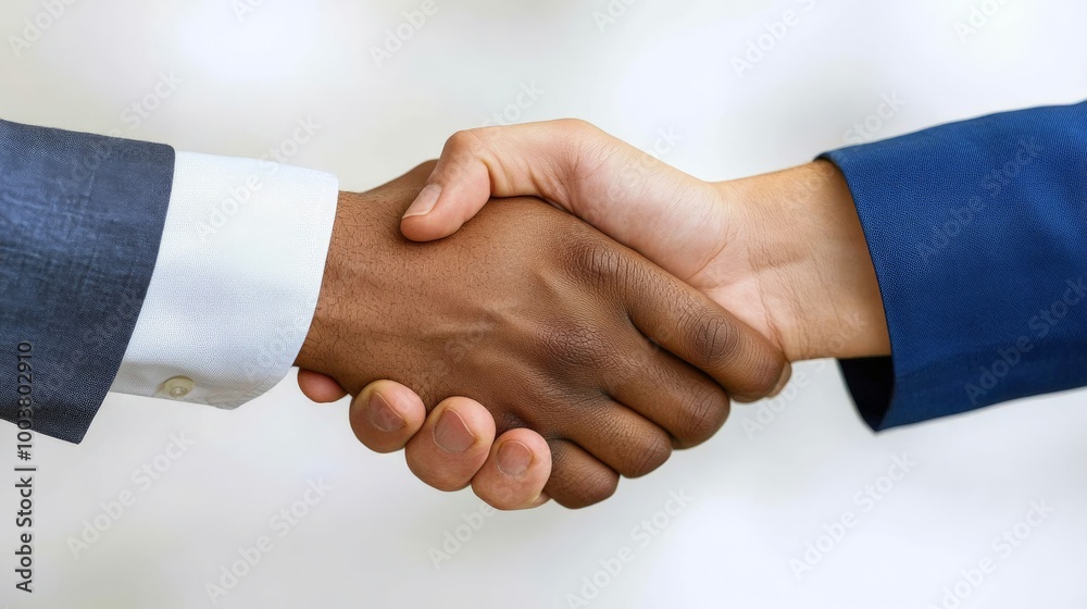 Securing the Deal: A Close-up of a Powerful Handshake Between Two Business Professionals Securing the Deal: A Close-up of a Powerful Handshake Between Two Business Professionals