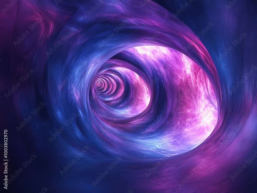 A mesmerizing cosmic tunnel with swirling colors of purple and blue, conveying a sense of depth and infinite possibilities, abstract tunnel background A mesmerizing cosmic tunnel with swirling colors of purple and blue, conveying a sense of depth and infinite possibilities, abstract tunnel background