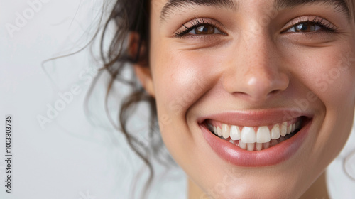 A close up photo portrait of a beautiful young girl