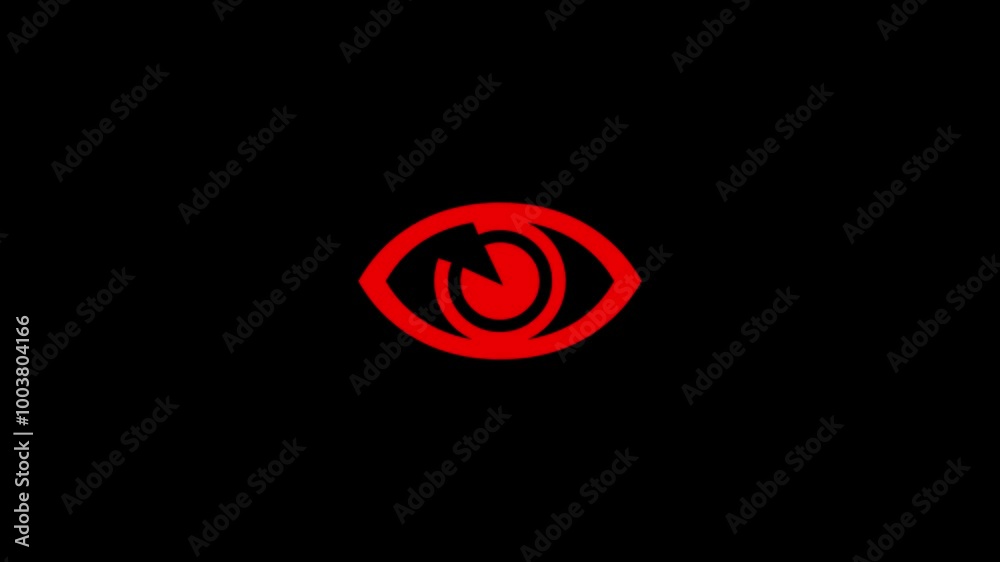 Human eye icon purple color simple shape circle animation Human eye icon purple color simple shape circle animation