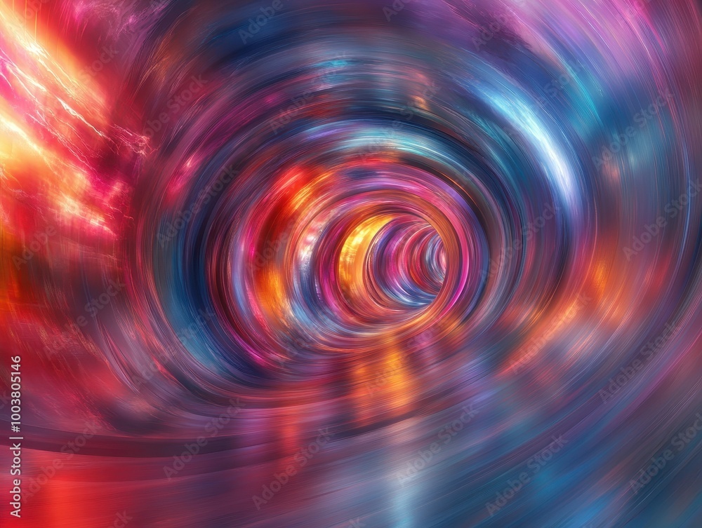A vibrant swirl of colors creates a mesmerizing tunnel effect, showcasing dynamic motion and energy in a vivid abstract design, abstract tunnel background A vibrant swirl of colors creates a mesmerizing tunnel effect, showcasing dynamic motion and energy in a vivid abstract design, abstract tunnel background