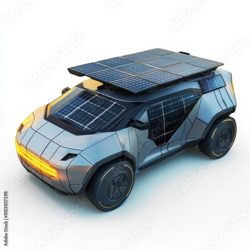 Solar Panel Installation on Electric Vehicle photo