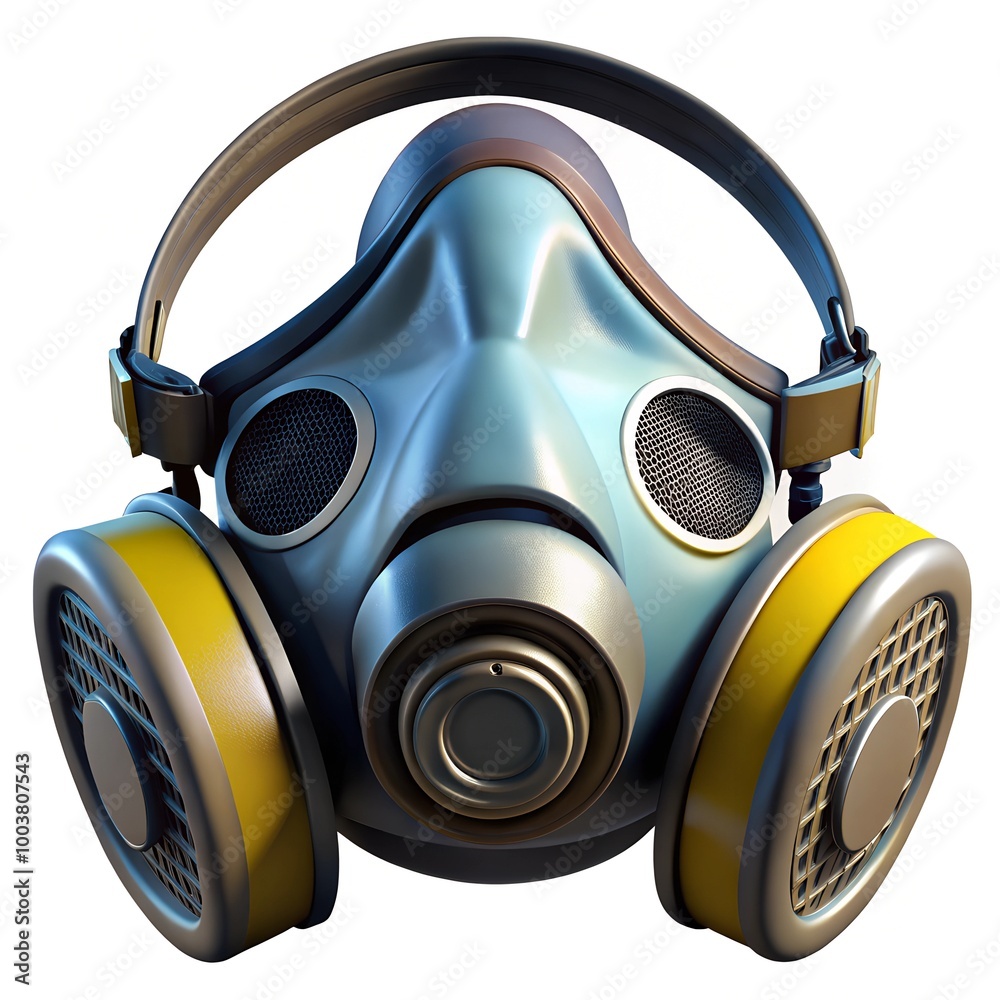 gas mask, mask, respirator for face protection, 3D illustration, on a white background
gas mask, mask, respirator for face protection, 3D illustration, on a white background