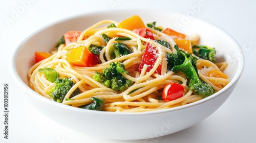 Colorful Pasta Dish with Fresh Vegetables