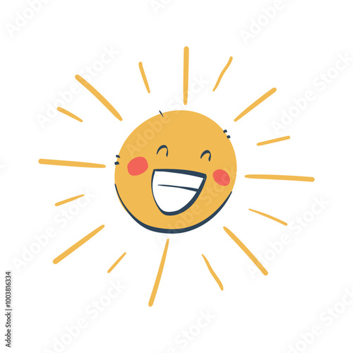 ecstatic sun illustration