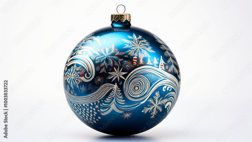 Christmas ball with colorful patterns Christmas ball with colorful patterns