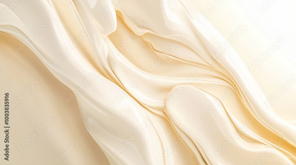 A smooth, flowing texture resembling cream or liquid fabric, evoking elegance and softness. A smooth, flowing texture resembling cream or liquid fabric, evoking elegance and softness.