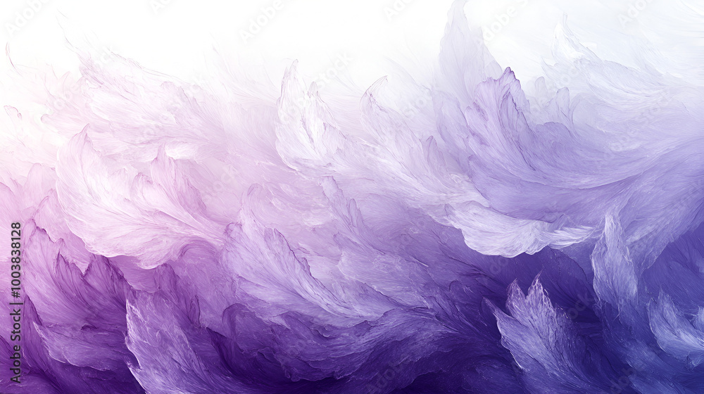 Abstract textured background featuring soft hues of purple and white, capturing a tranquil and dreamy aesthetic Abstract textured background featuring soft hues of purple and white, capturing a tranquil and dreamy aesthetic
