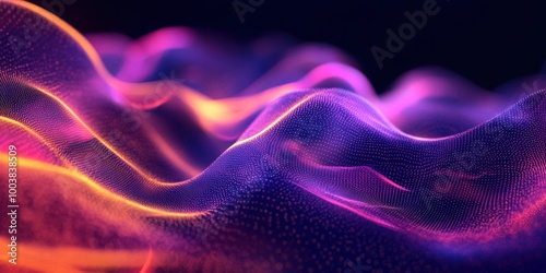 abstract background with colorful waves