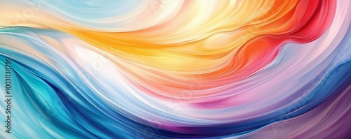 Abstract colorful swirl pattern, vibrant artistic