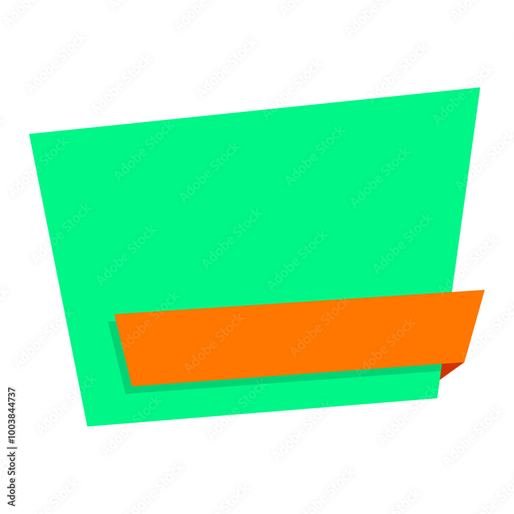Origami sale banner label badge blank design template Origami sale banner label badge blank design template