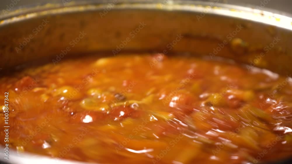 Close-up Homecooking. Making Homemade Bolognese sauce. Making Tomato Sauce. Sauteed mire poix. Cooking Tomatoes. Browning ground beef. Close-up Homecooking. Making Homemade Bolognese sauce. Making Tomato Sauce. Sauteed mire poix. Cooking Tomatoes. Browning ground beef.