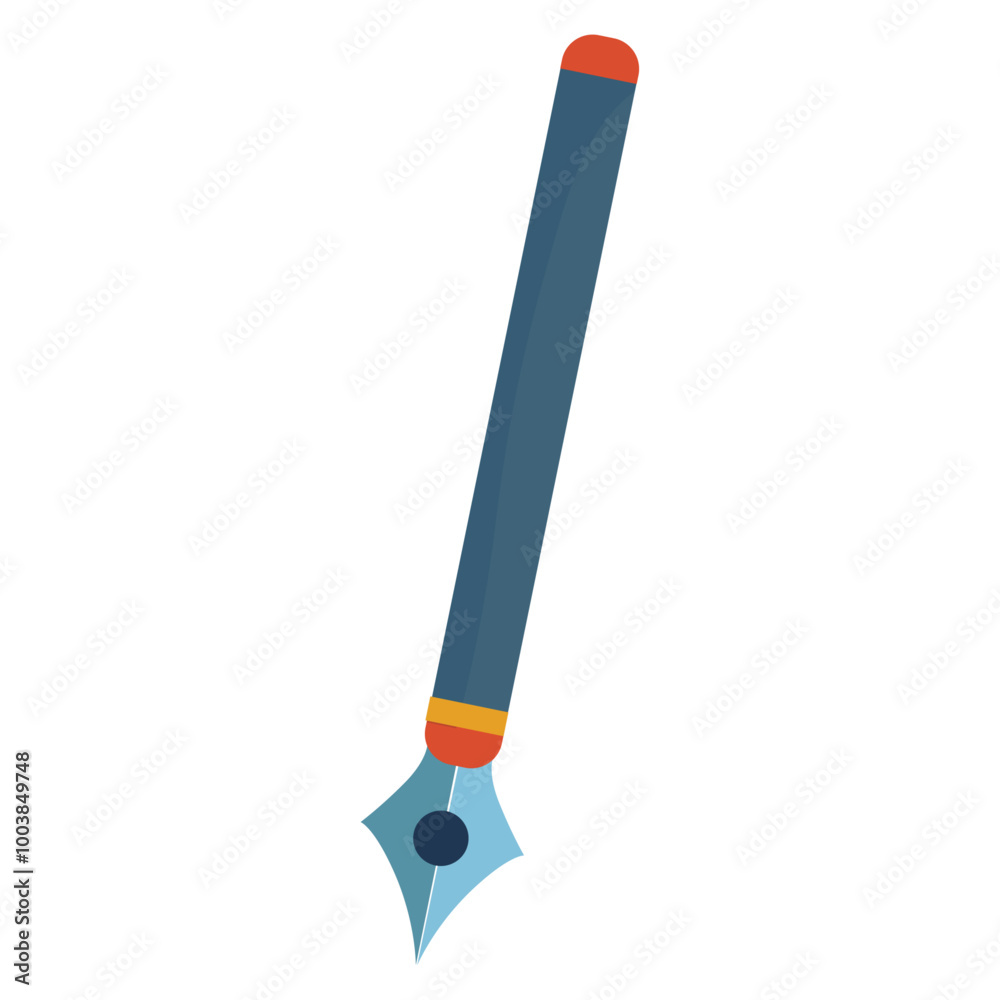 Fountain pen icon illustration on white background Fountain pen icon illustration on white background