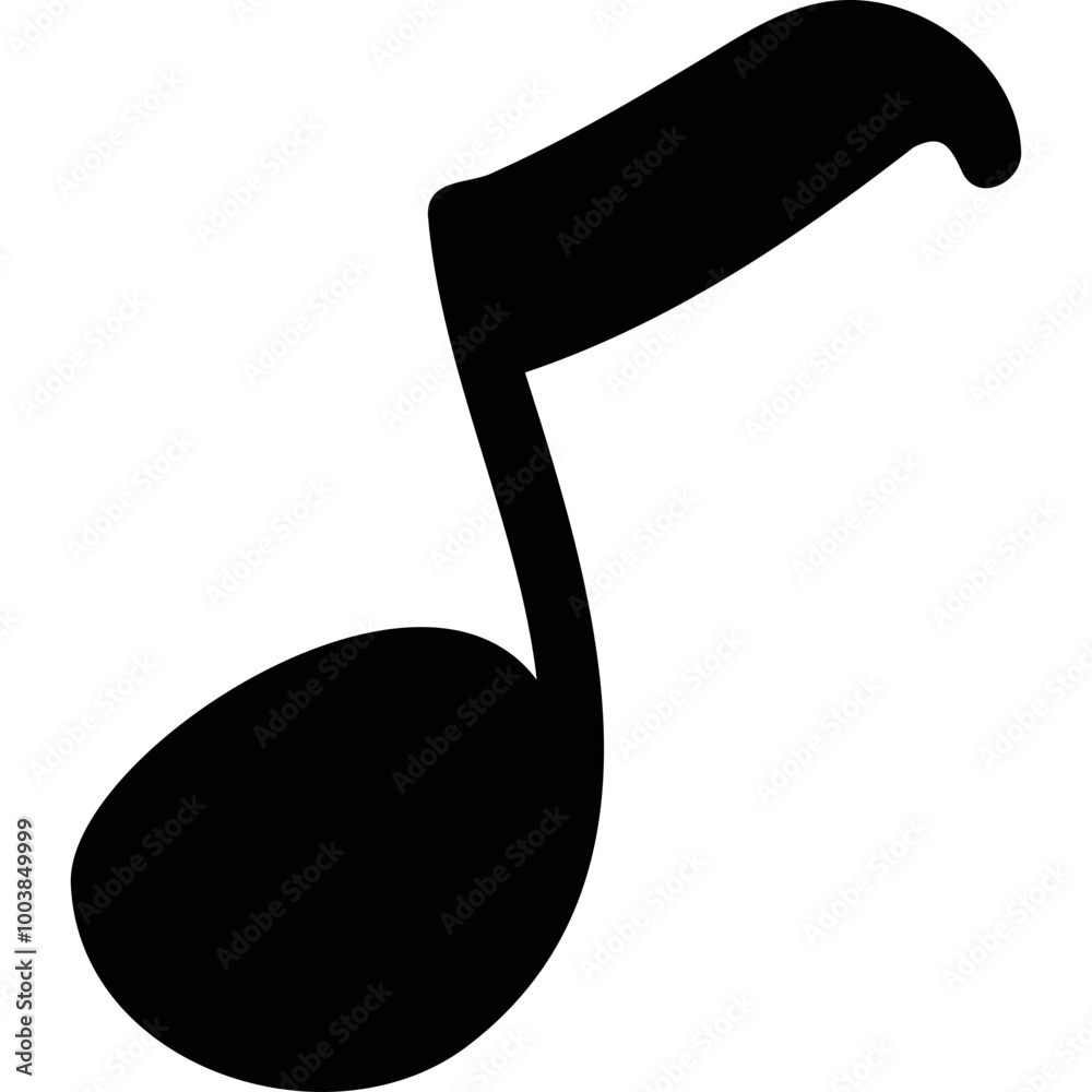 Simple vector icon musical note