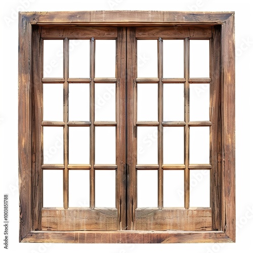 old wooden window