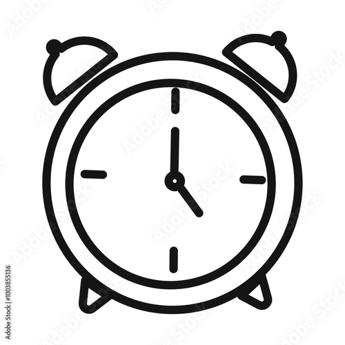 Minutes Analog Clock Icon white background