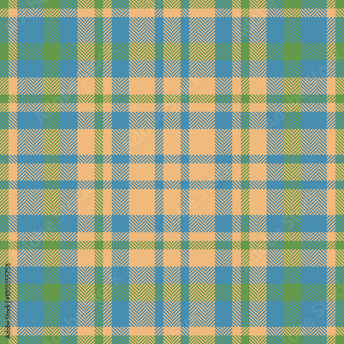 Plaid check pattern. Seamless fabric texture. Tartan textile print.
