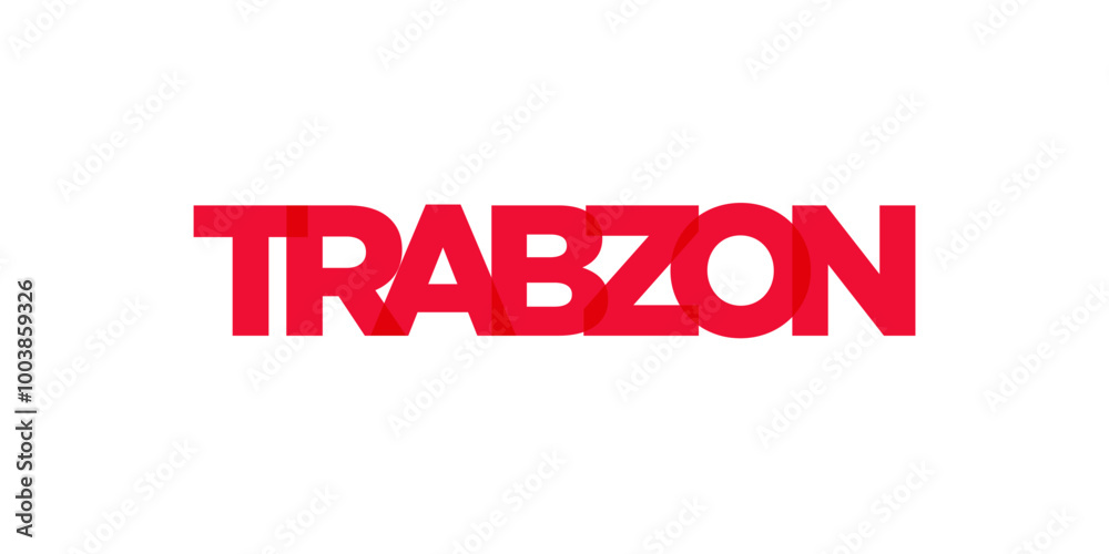 Trabzon in the Turkey emblem. The design features a geometric style, vector illustration with bold typography in a modern font. The graphic slogan lettering. Trabzon in the Turkey emblem. The design features a geometric style, vector illustration with bold typography in a modern font. The graphic slogan lettering.