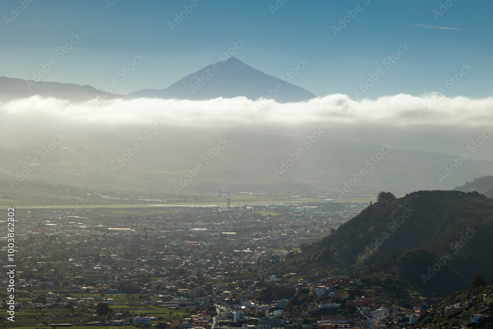 The Anaga Mountains in Tenerife captured on a beautiful sunny day.