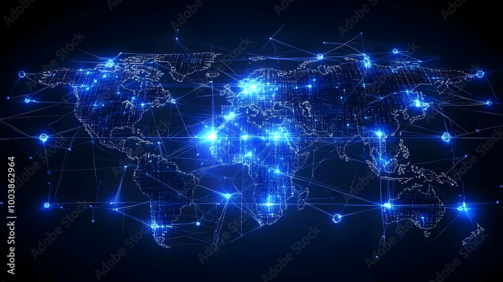 Global Network Connection: A Visual Representation of Interconnectedness Global Network Connection: A Visual Representation of Interconnectedness