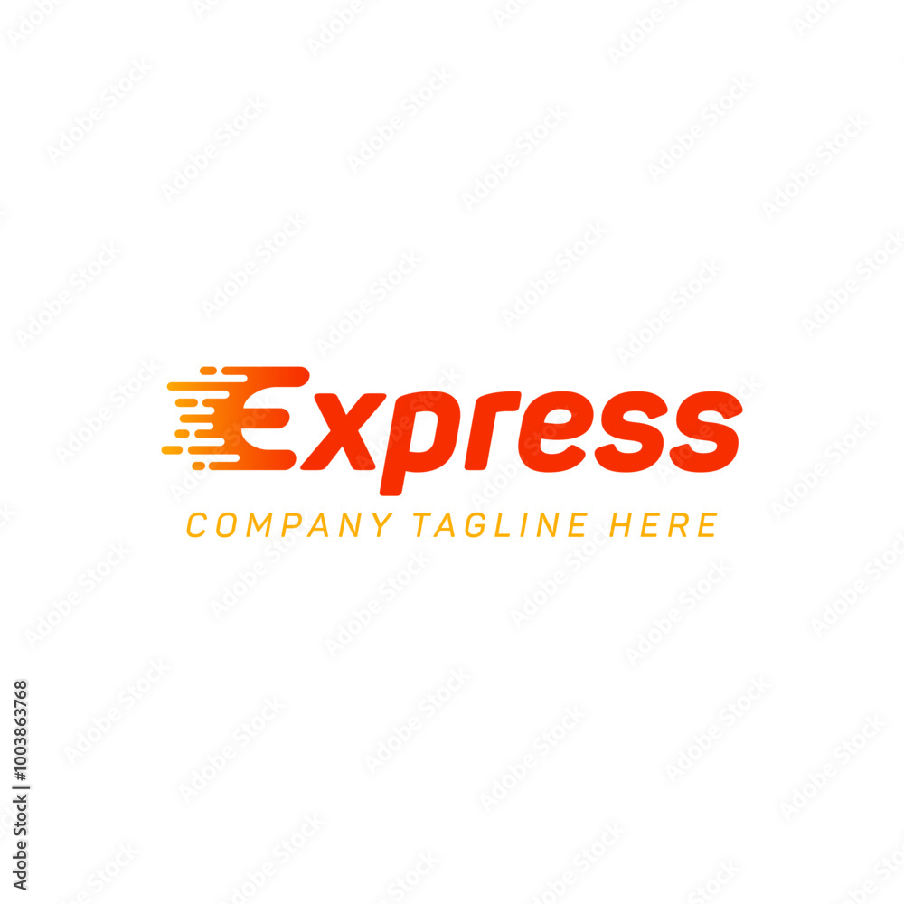 logo express logistic transportation, fast delivery service concept logo design template logo express logistic transportation, fast delivery service concept logo design template