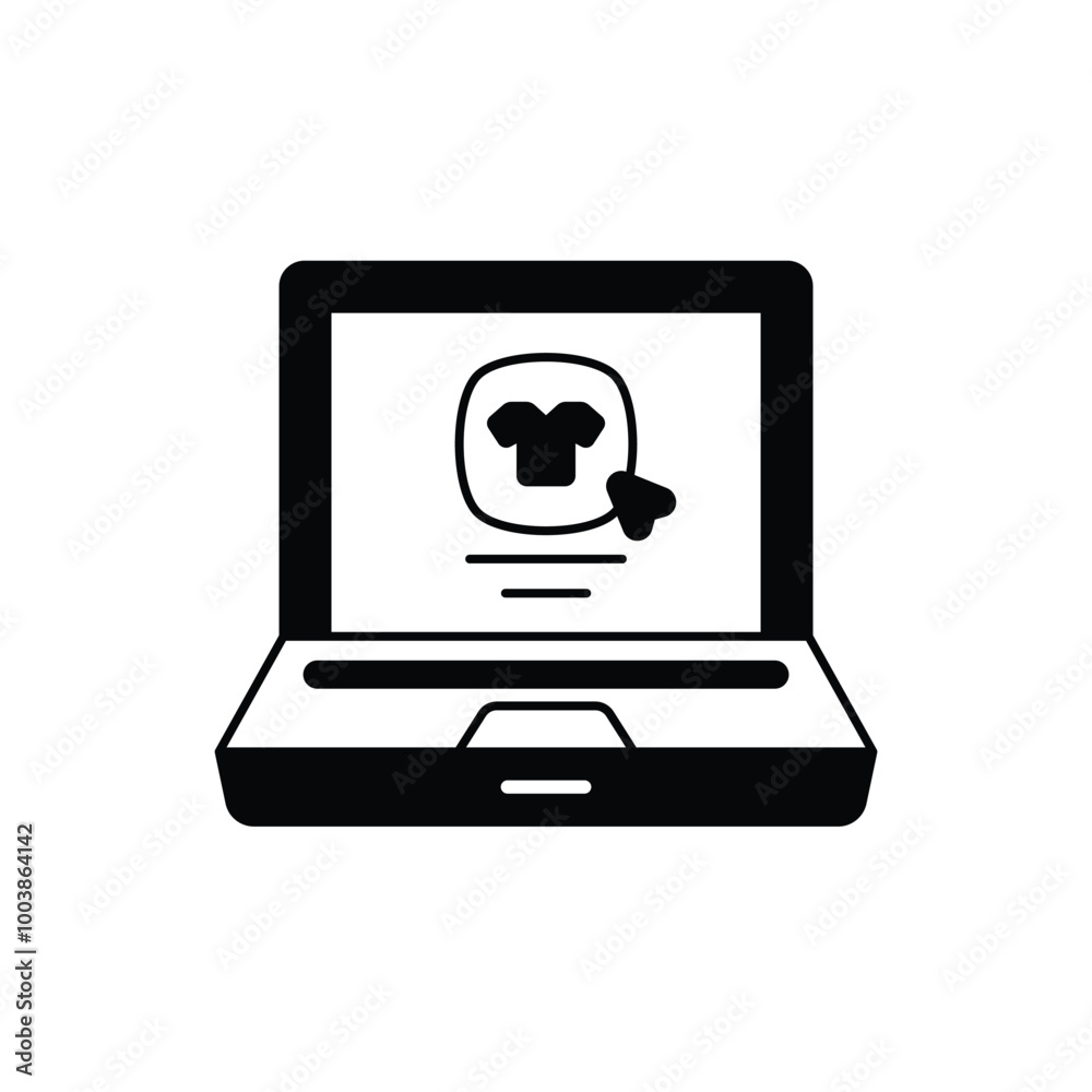 shopping app glyph icon with white background vector stock illustration shopping app glyph icon with white background vector stock illustration
