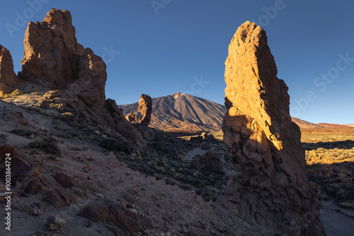 La Ruleta Vista Point with a spectacular views of Teide volcano. This is easy access place to see this mountain.