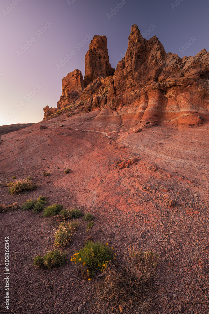 La Ruleta Vista Point with a spectacular views of Teide volcano. This is easy access place to see this mountain.