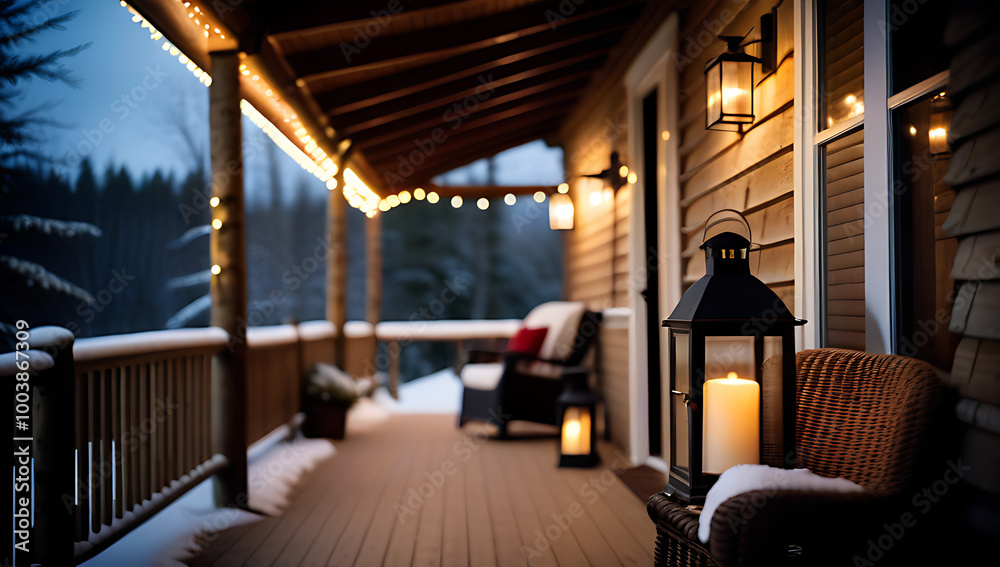 christmas porch birch logs rustic lanterns christmas porch birch logs rustic lanterns