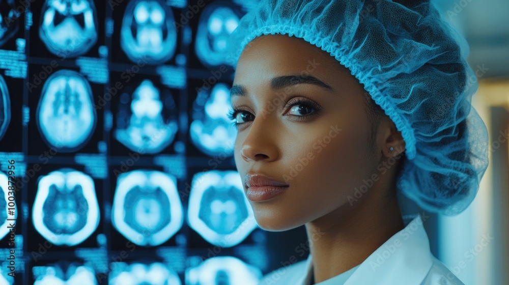 Radiologist Reviewing Imaging Results