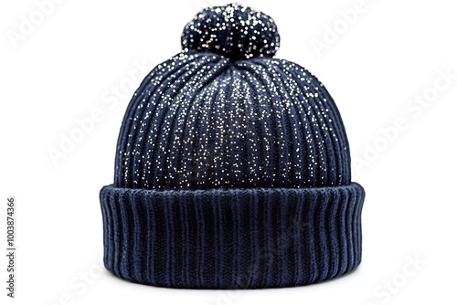 knitted cap on a white background