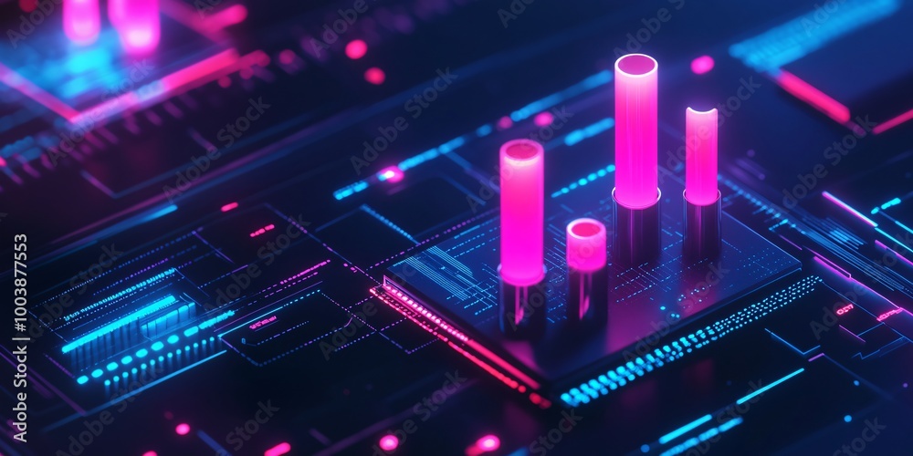 Futuristic Neon Glow Abstract Technology Background Futuristic Neon Glow Abstract Technology Background