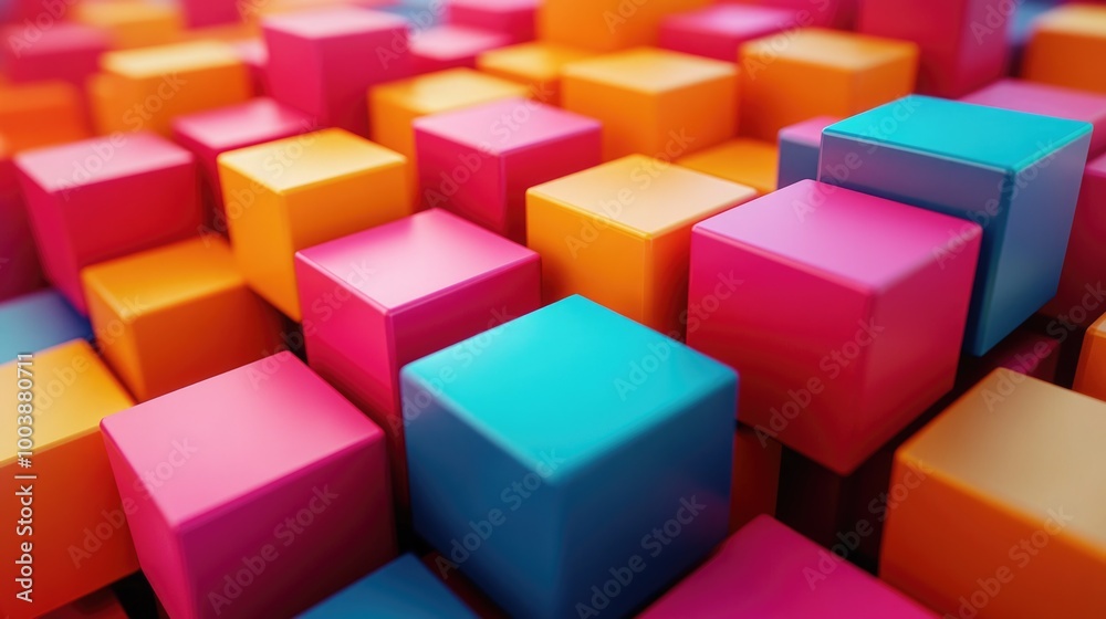 Vibrant Digital Rubix Cube Vibrant Digital Rubix Cube