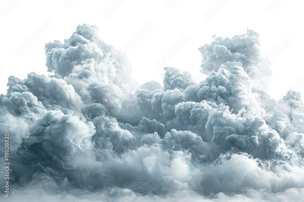 Convective zone isolated on white background