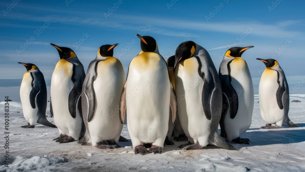 Fototapeta premium group of penguins